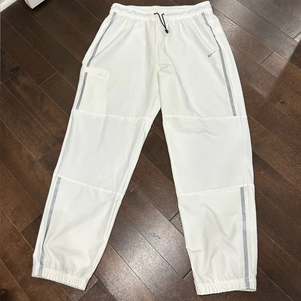 Nike White Lightweight Track Pants NWOT